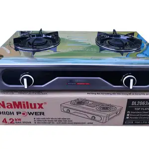 Bếp gas đôi cao cấp mặt inox Namilux DL2063APS Hàng chính hãng