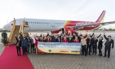 Vietjet nhận tàu bay A321neo thế hệ mới đầu tiên tại khu vực Đông Nam Á