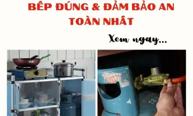 Cách Đặt Bình Gas Trong Bếp Đúng Cách