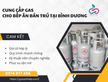Cung cấp gas cho bếp ăn bán trú tại Bình Dương