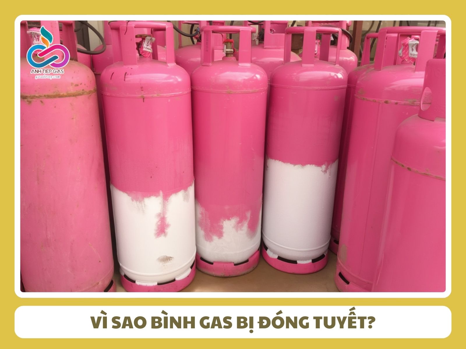 Vì sao bình gas bị đóng tuyết?