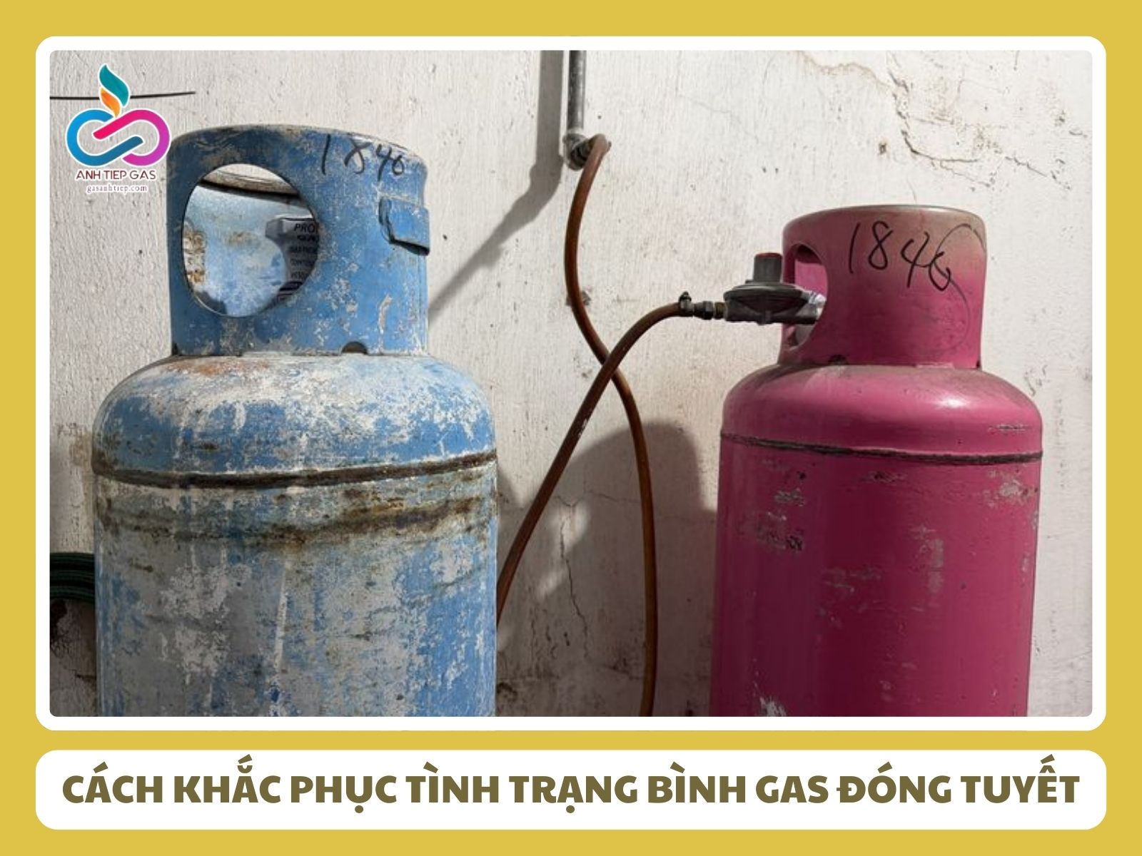 Cách khắc phục tình trạng bình gas đóng tuyết