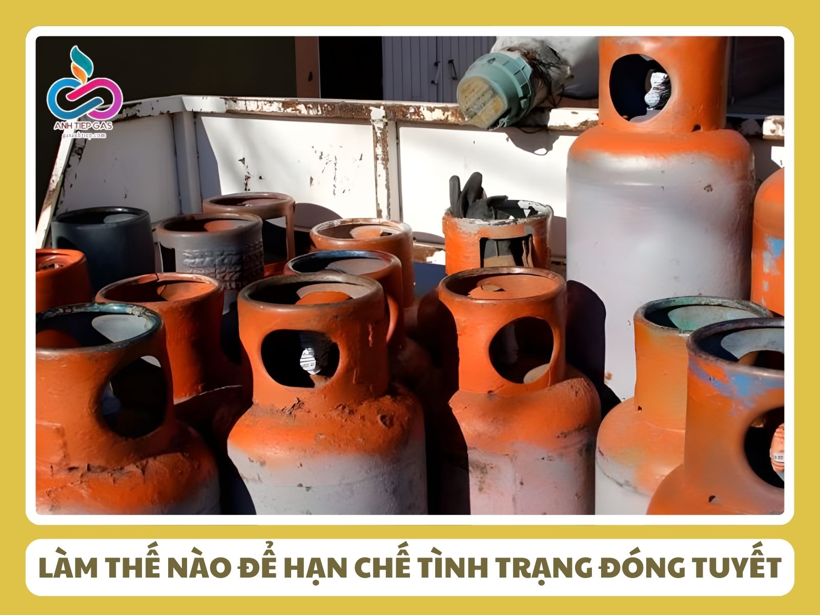 Làm thế nào để hạn chế tình trạng đóng tuyết ở bình gas
