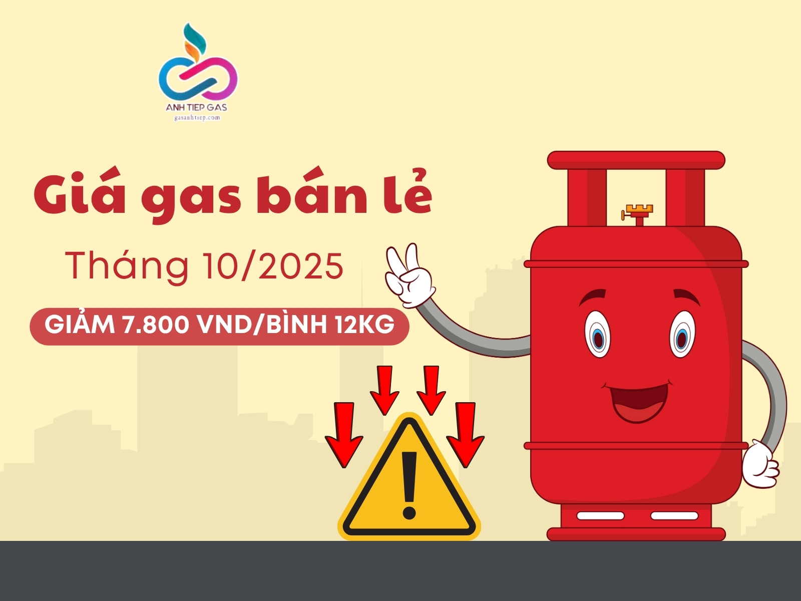 [Gas Anh Tiệp] Giá gas giảm