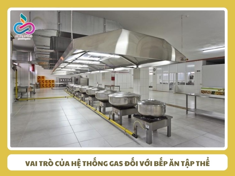Vai trò của hệ thống gas đối với bếp ăn tập thể