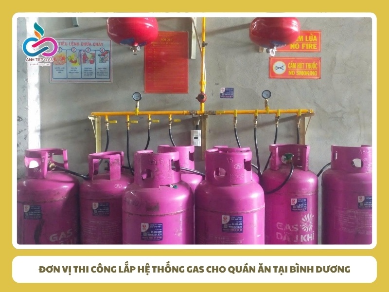 Đơn vị thi công lắp hệ thống gas cho quán ăn uy tín chuyên nghiệp tại Bình Dương